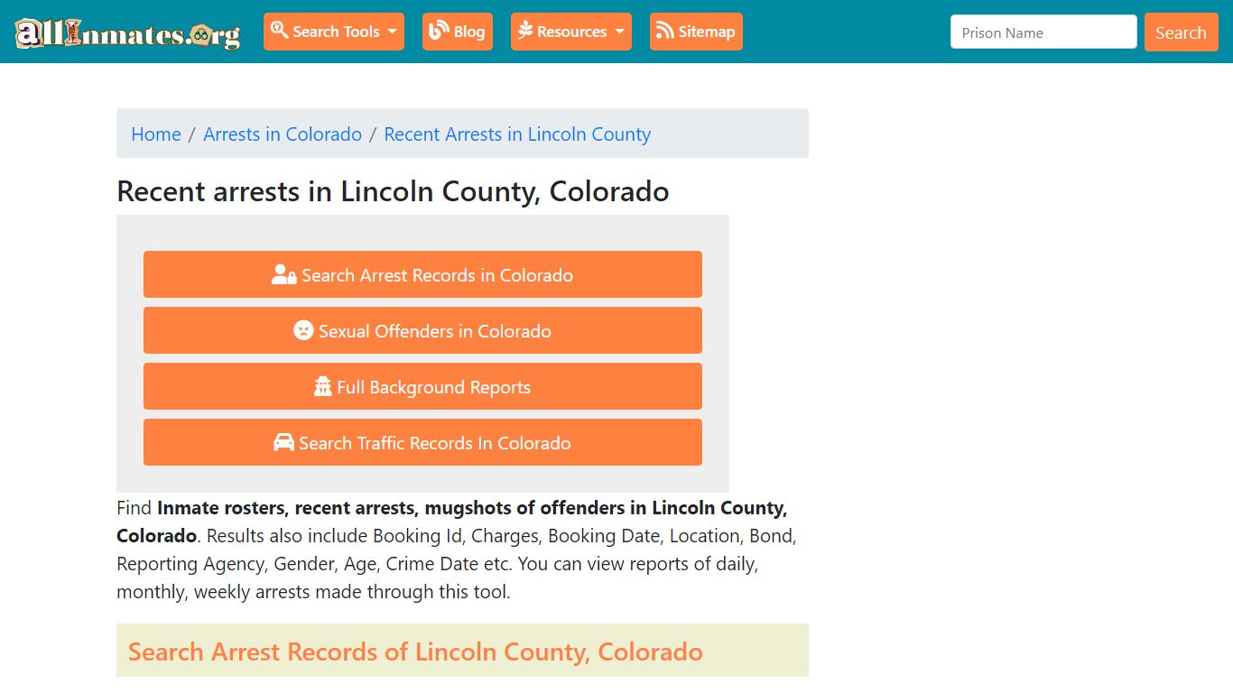 Recent arrests in Lincoln County, Colorado | Mugshots, Rosters, Inmates ...